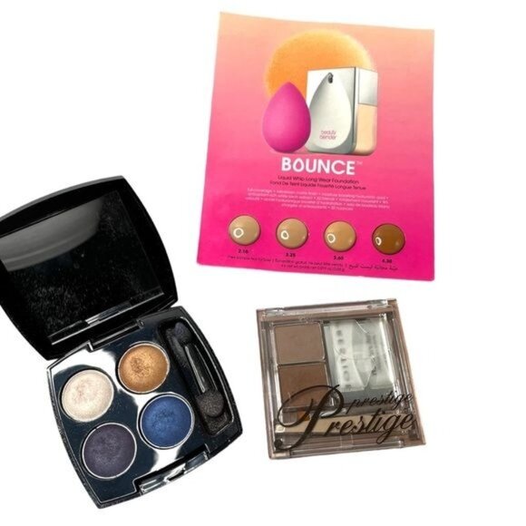 Makeup bundle • Avon quad eyeshadow • beauty blender • prestige eyebrows kit - Picture 1 of 9